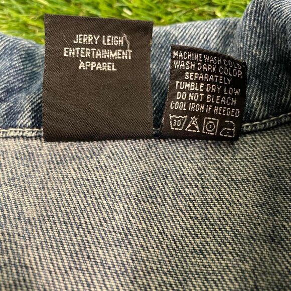 VTG Disney Mickey Unlimited Jerry Leigh embroidered denim jacket size small - Picture 5 of 8